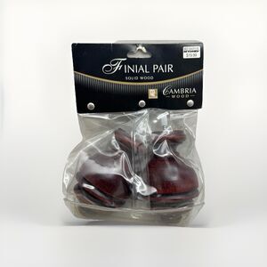 Cambria Classic Solid Wood Finial Pair Urn Aged Cherry Pack Of 2 607368 MSG